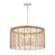 Vannerie 4 Light Pendant in Ecru