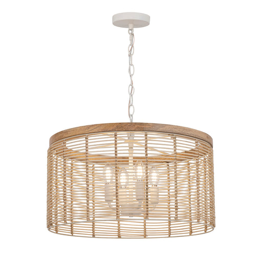 Vannerie 4 Light Pendant in Ecru