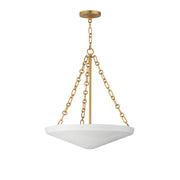 Artemis 4 Light Pendant in Natural Aged Brass