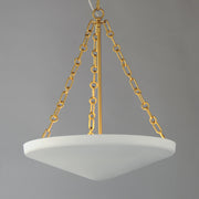 Artemis 4 Light Pendant in Natural Aged Brass