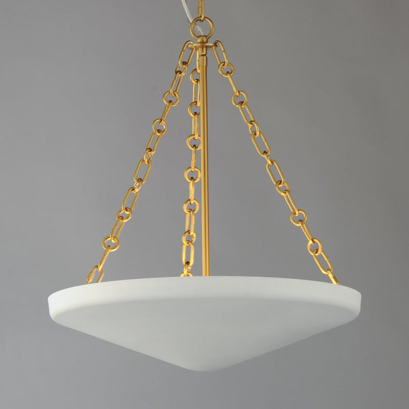 Artemis 4 Light Pendant in Natural Aged Brass