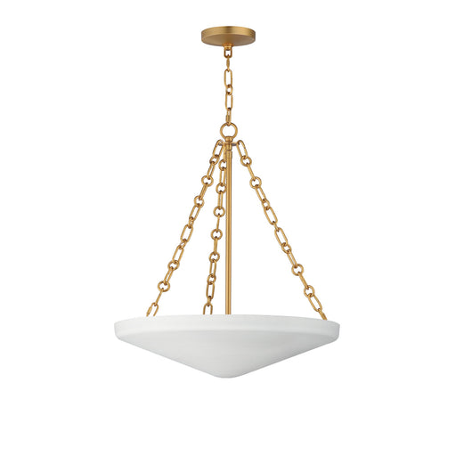 Artemis 4 Light Pendant in Natural Aged Brass