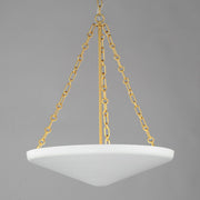 Artemis 6 Light Pendant in Natural Aged Brass