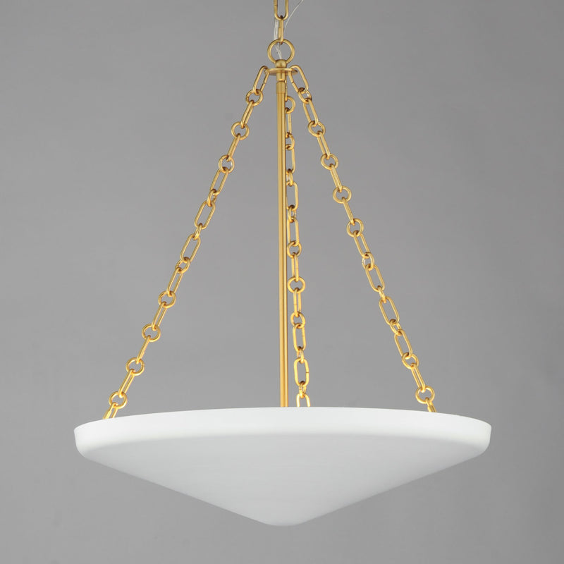 Artemis 6 Light Pendant in Natural Aged Brass