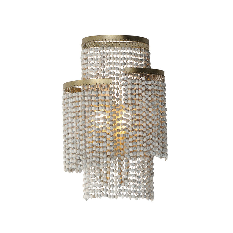 Fontaine 2 Light Wall Sconce in Golden Silver