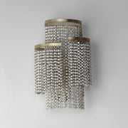 Fontaine 2 Light Wall Sconce in Golden Silver