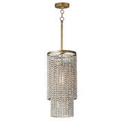 Fontaine 1 Light Pendant in Golden Silver