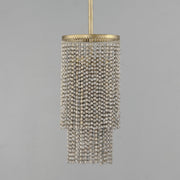 Fontaine 1 Light Pendant in Golden Silver