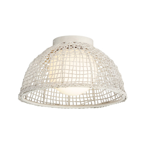 Cestino 1 Light Flush Mount in Weathered White