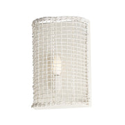 Cestino 1 Light Wall Sconce in Weathered White