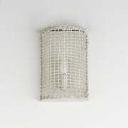 Cestino 1 Light Wall Sconce in Weathered White