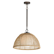 Cestino 1 Light Pendant in Antique Bronze