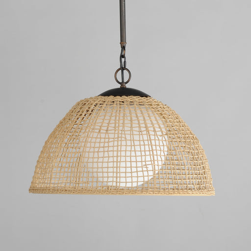 Cestino 1 Light Pendant in Antique Bronze