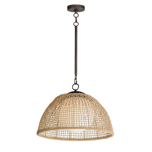 Cestino 1 Light Pendant in Antique Bronze