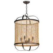Cestino 19" 4 Light Pendant in Antique Bronze