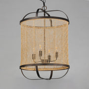 Cestino 19" 4 Light Pendant in Antique Bronze