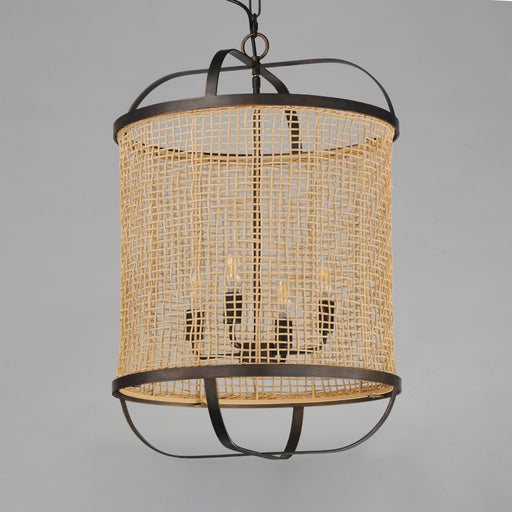 Cestino 19" 4 Light Pendant in Antique Bronze