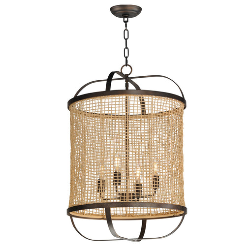 Cestino 19" 4 Light Pendant in Antique Bronze