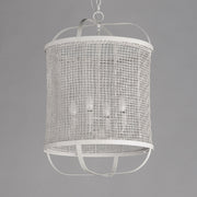 Cestino 19" 4 Light Pendant in Weathered White