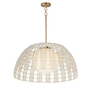 Macrame 1 Light Pendant in Gold
