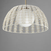 Macrame 1 Light Pendant in Gold