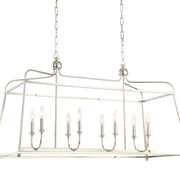 Sylvan 8 Light 42" Linear Chandelier in Polished Nickel