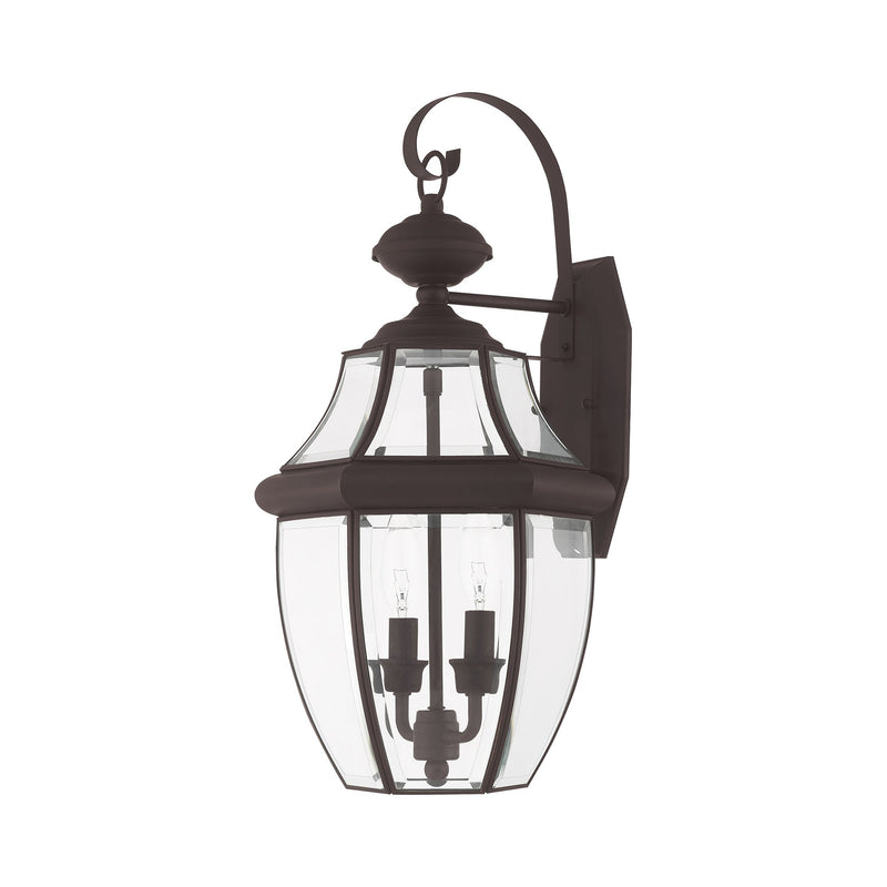 Monterey 2-Light Medium Outdoor Wall Lantern in Bronze