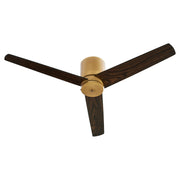 Banzai 52" 3-Blade Hugger Ceiling Fan in Brushed Brass