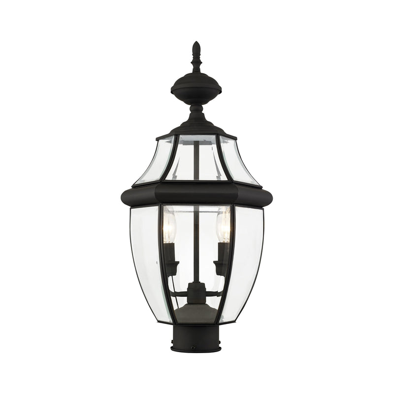 Monterey 2-Light Medium Outdoor Post Light in Black
