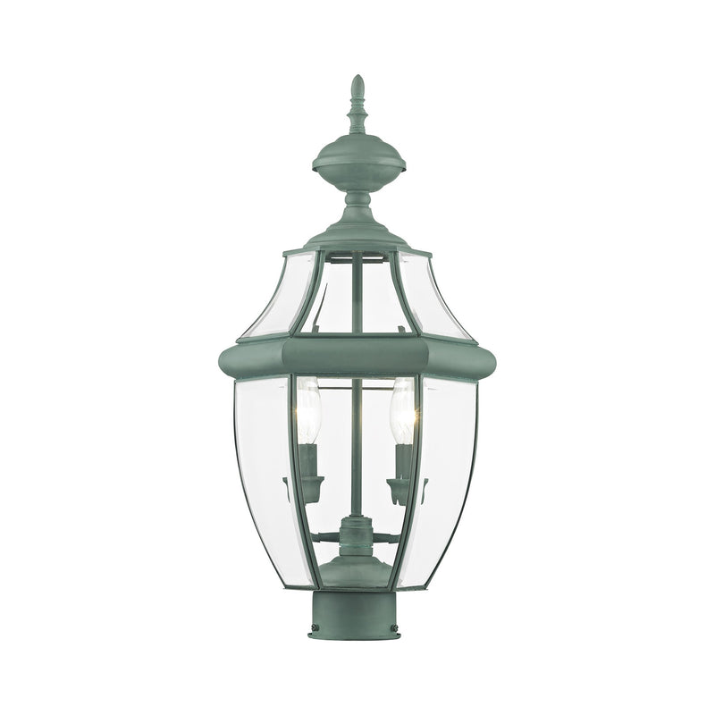 Monterey 2-Light Medium Outdoor Post Light in Verdigris