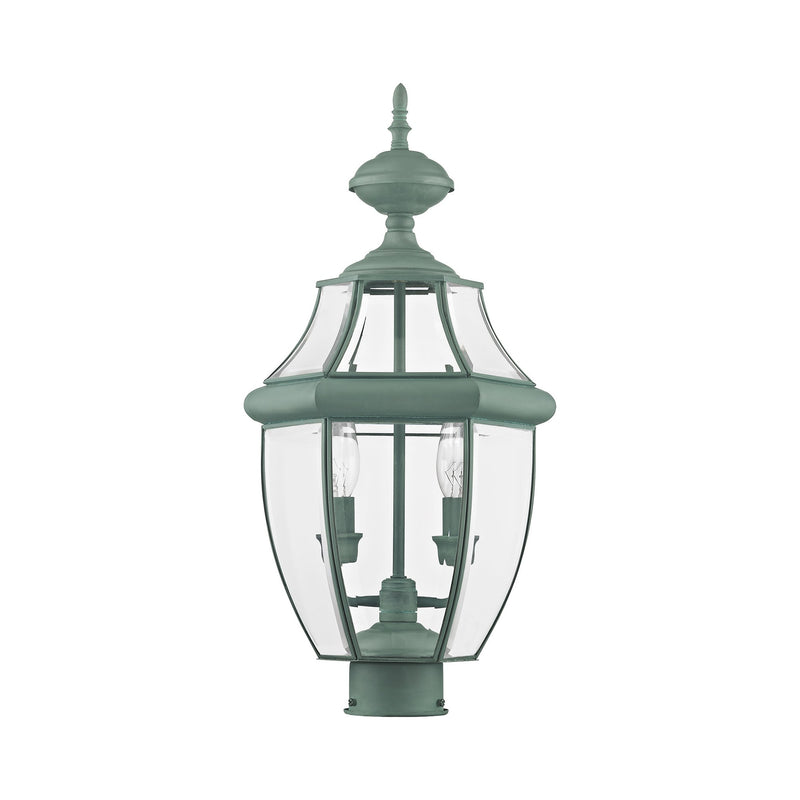 Monterey 2-Light Medium Outdoor Post Light in Verdigris