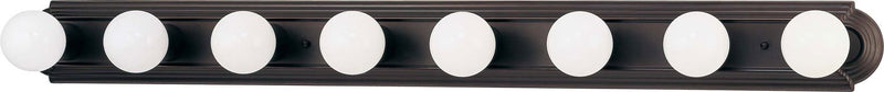 48" 8-Light Bath Vanity Light in Mahogany Bronze