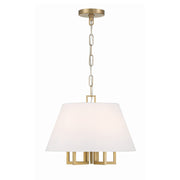 Westwood 5 Light 16" Chandelier in Vibrant Gold