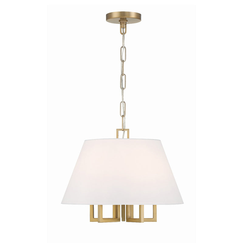 Westwood 5 Light 16" Chandelier in Vibrant Gold