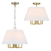 Westwood 5 Light 16" Chandelier in Vibrant Gold