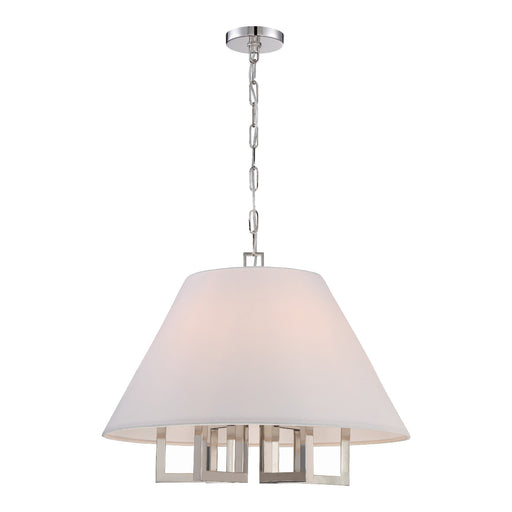 Westwood 6 Light 24" Chandelier in Polished Nickel