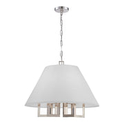 Westwood 6 Light 24" Chandelier in Polished Nickel