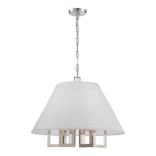 Westwood 6 Light 24" Chandelier in Polished Nickel