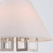 Westwood 6 Light 24" Chandelier in Polished Nickel