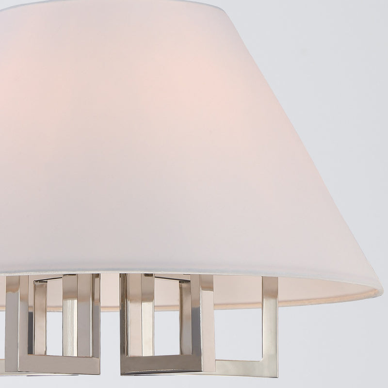 Westwood 6 Light 24" Chandelier in Polished Nickel
