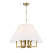 Westwood 6 Light 24" Chandelier in Vibrant Gold