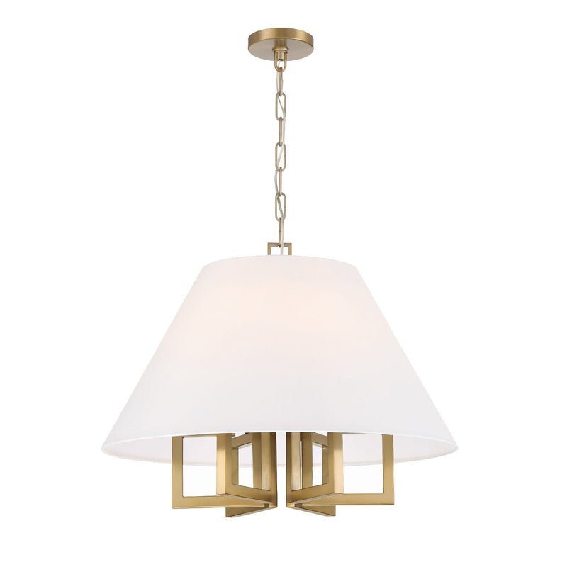 Westwood 6 Light 24" Chandelier in Vibrant Gold