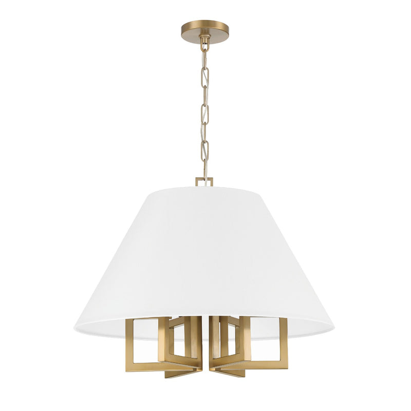Westwood 6 Light 24" Chandelier in Vibrant Gold