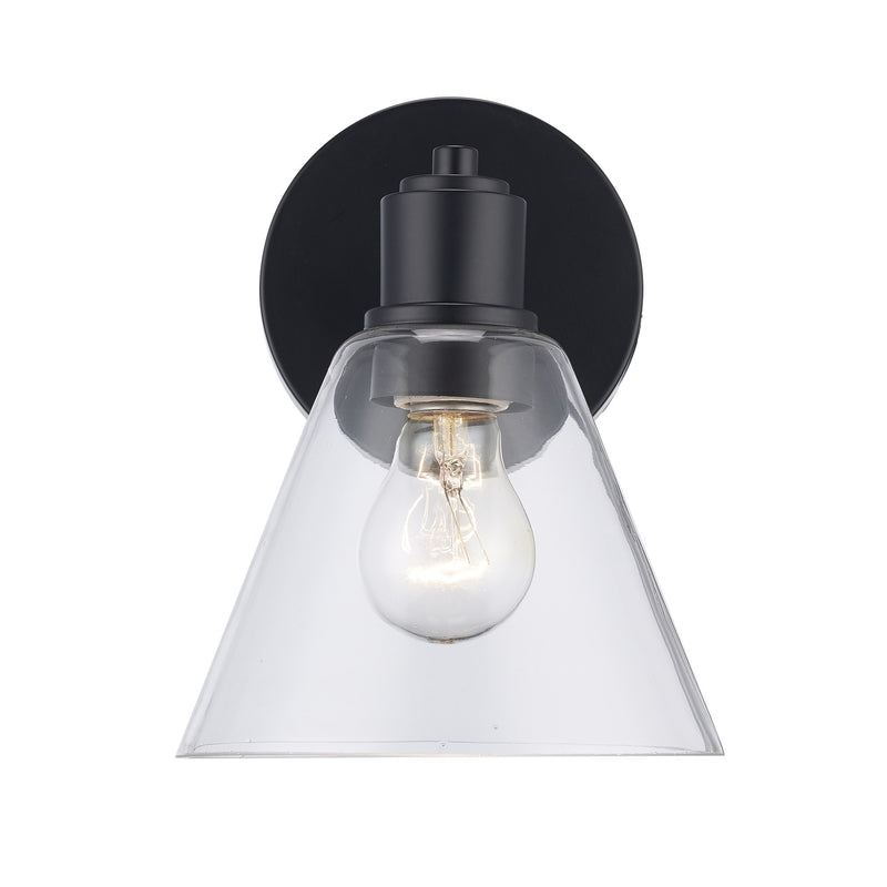 ForgeLume 1-Light 8.5" Bath Sconce in Black
