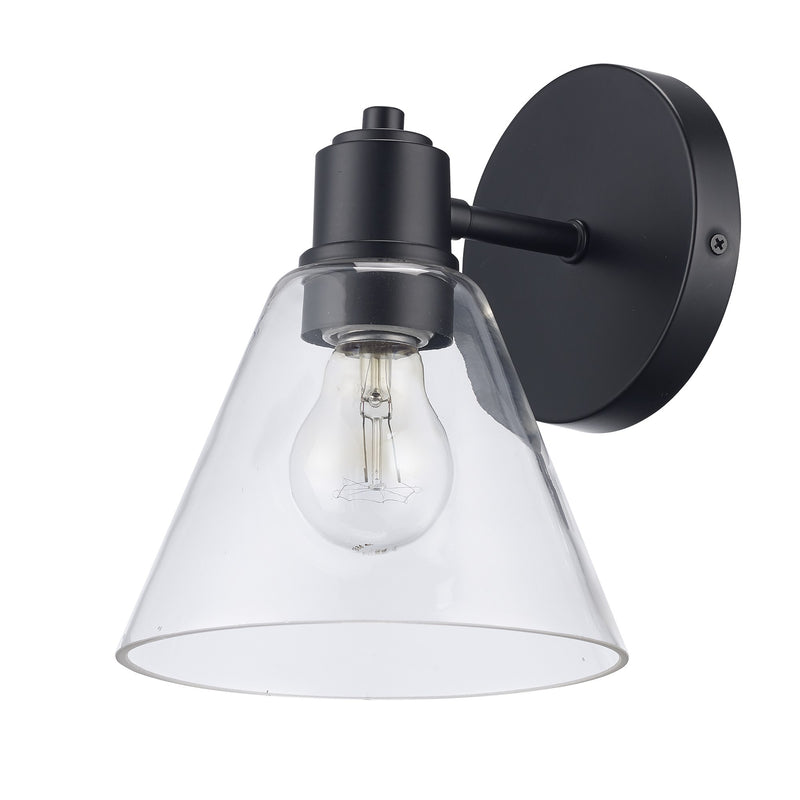 ForgeLume 1-Light 8.5" Bath Sconce in Black