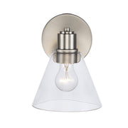ForgeLume 1-Light 8.5" Bath Sconce in Brushed Nickel