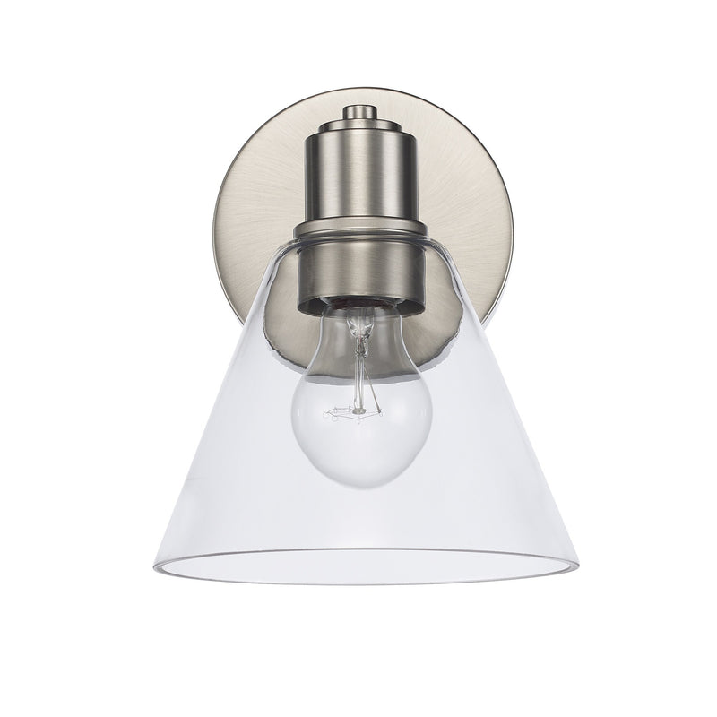 ForgeLume 1-Light 8.5" Bath Sconce in Brushed Nickel