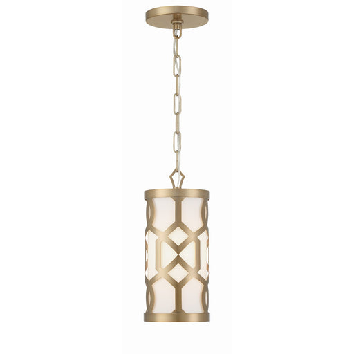 Jennings 1 Light 6.25" Pendant in Aged Brass