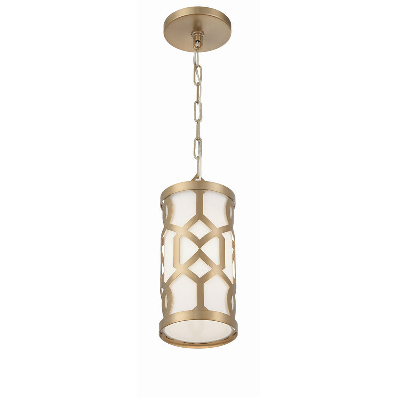 Jennings 1 Light 6.25" Pendant in Aged Brass