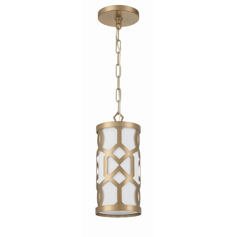 Jennings 1 Light 6.25" Pendant in Aged Brass